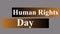 Human Rights Day - animated lower third - HD - Alpha