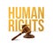 human rights law hammer illustration design