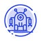 Human, Robotic, Robot, Technology Blue Dotted Line Line Icon