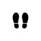Human shoe footprint vector icon