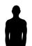 Human silhouette black shadow man vector illustration design
