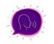 Human sing line icon. Talk sign. Vector