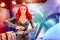 Human Size Statue of A DC Comic Character Mera Amber Heard at The Standee of Movie Aquaman