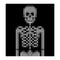 Human skeleton X-ray pixel art