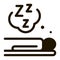 Human Sleep Biohacking Icon Vector Illustration