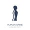 Human Spine icon. Trendy flat vector Human Spine icon on white b