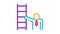 Human Stairs Icon Animation