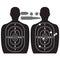 Human target and bullet holes