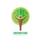 Human tree - vector logo template. Ecology sign. Nature symbol. Eco icon. Human character. People insignia. Design element