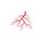 Human veins and arteries illustration