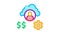 human working for money Icon Animation