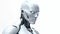 Humanoid AI, Side Profile Isolated on White