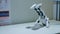 Humanoid robot dancing at robotic show