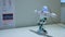 Humanoid robot dancing at robotic show