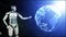 Humanoid Robot Earth 4k Video Animation