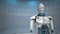 Humanoid Robot Medical Assistant Smarthone 4k Video