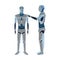 Humanoid robots icon, artificial intelligence design ,