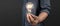 Humans hold light bulbs in hand innovative technology and creativity