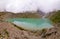 Humantay lake in Peru on Salcantay mountain in the Andes