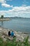 Humber Bay Beach view of Toronto Ontario Canada