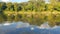 Humber river view in summer with ducks