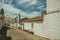 Humble house with flower pots at Evoramonte