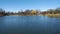 Humboldt Park Lagoon. Chicago, USA. Spring scene.