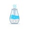 Humidifier air diffuser icon. Purifier microclimate ultrasonic home flat icon, healthy humidity