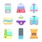 humidifier air set cartoon vector illustration