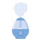 humidifier device, color isolated vector illustration