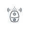 humidifier icon vector from smart home concept. Thin line illustration of humidifier editable stroke. humidifier linear sign for