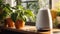 Humidifier living , comfort diffuser flowerpots plant health indoors fresh purifier lifestyle wet electric