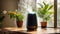 Humidifier living , comfort diffuser flowerpots plant health lifestyle fresh purifier lifestyle wet electric