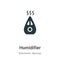 Humidifier vector icon on white background. Flat vector humidifier icon symbol sign from modern electronic devices collection for