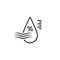 Humidity in air percentage icon