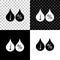 Humidity icon isolated on black, white and transparent background. Weather and meteorology, thermometer symbol. Vector