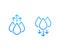 Humidity level up and down vector icons
