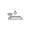 humidity sensor icon. Element of plumbering icon. Thin line icon for website design and development, app development. Premium icon