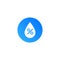 Humidity water icon. Vector temperature dry air humidity icon symbol