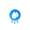 Humidity water icon. Vector temperature dry air humidity icon symbol