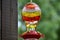 Humming bird feeder close up