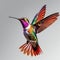 Humming bird wonderful illustration 3d rendered photography ultra detailed