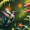 Humming bird wonderful illustration 3d rendered photography ultra detailed