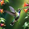 Humming bird wonderful illustration 3d rendered photography ultra detailed