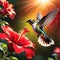 Humming bird wonderful illustration 3d rendered photography ultra detailed