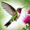 Humming bird wonderful illustration 3d rendered photography ultra detailed