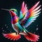 Humming bird wonderful illustration 3d rendered photography ultra detailed