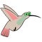 Hummingbird Cartoon Vector Illustration