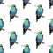 Hummingbird, seamless pattern