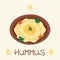 Hummus arabic food from chickpea